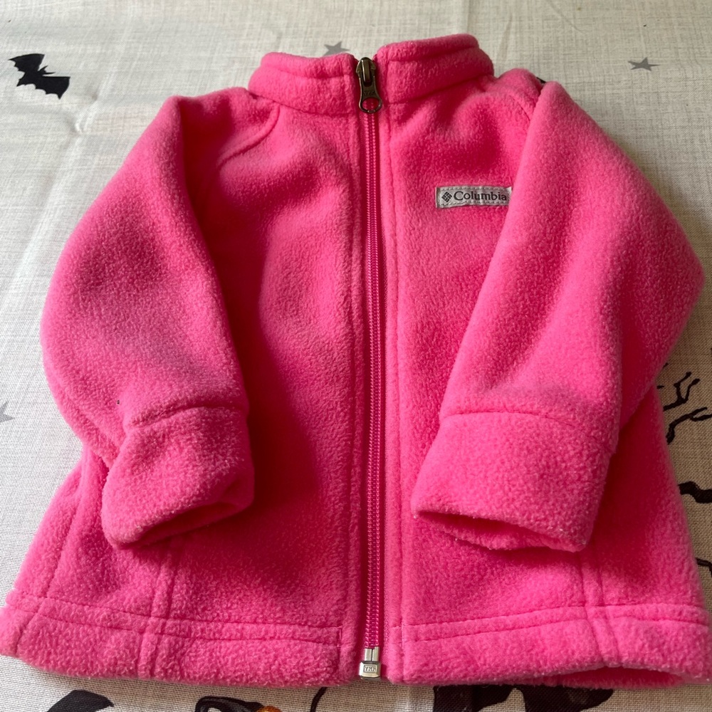 Pink Columbia infants zip up. Size 6-12 months 🌸